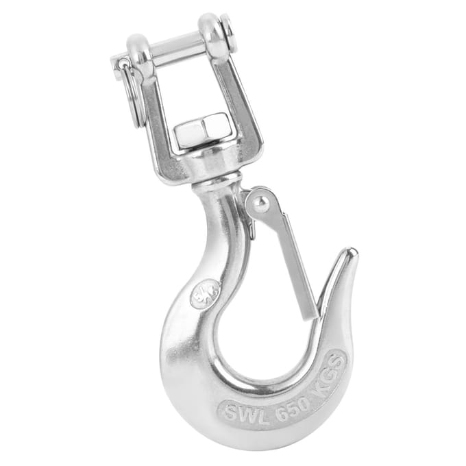 650kg 1000kg 304 Roestvrij Staal Zwenkbare Hijshaak met Vergrendeling Rigging Accessoire Type 1