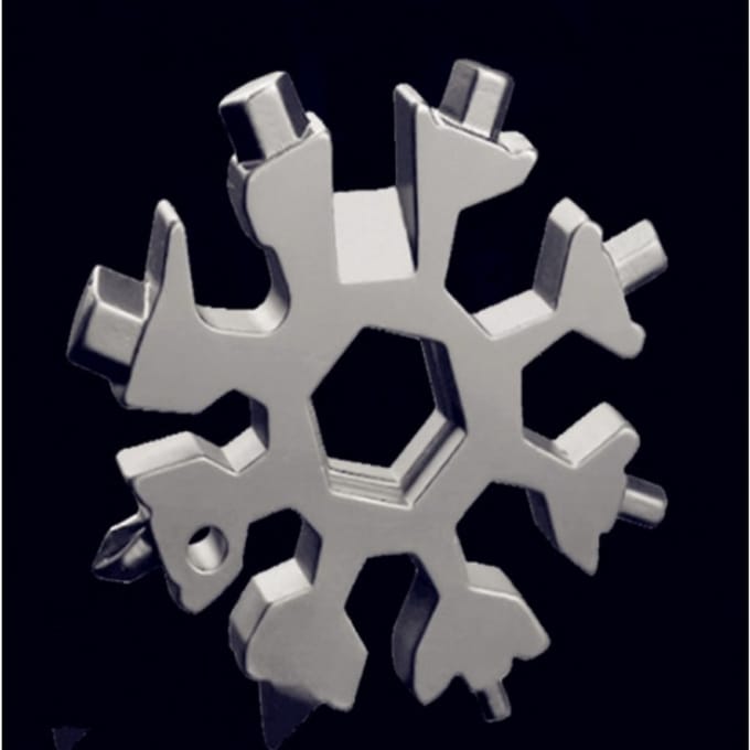 Raion Multitool - Sneeuwvlok 18-in-1 - Roestvrij Staal - Compact - Survival Gereedschap
