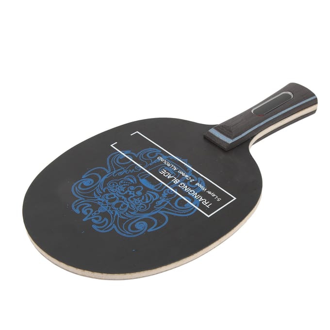 Tafeltennisblad Professioneel Pingpong Batbord Basis Lang Handvat Horizontale Bat gray