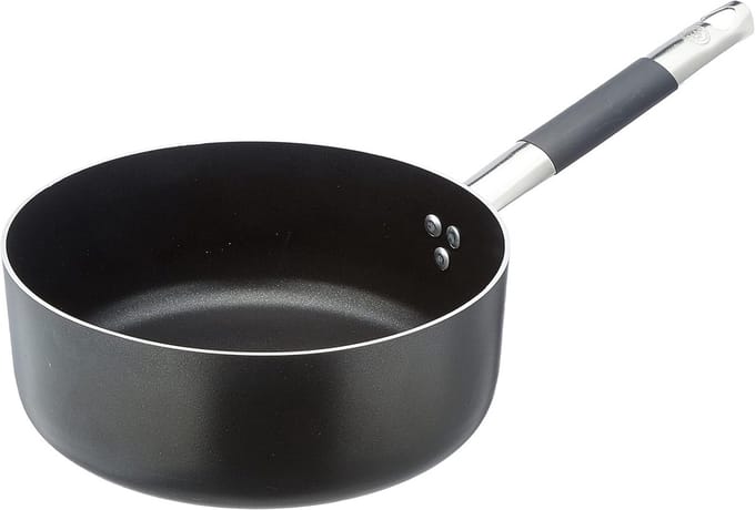 Aluminium Stoofpan 3 mm met RVS Kompakt Handvat - Zwart