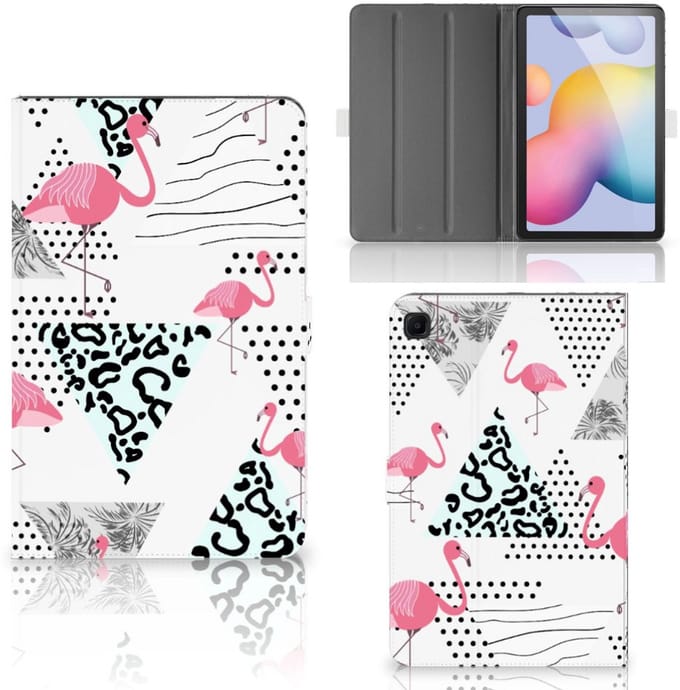 Samsung Galaxy Tab S6 Lite | S6 Lite (2022) Flip Case Flamingo Triangle