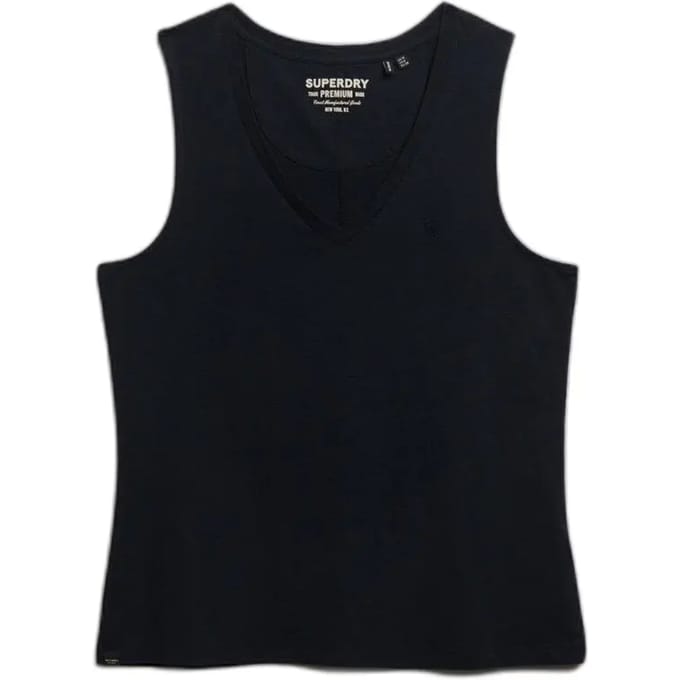 Superdry Studios Vee Mouwloze V-hals T-shirt S Vrouw