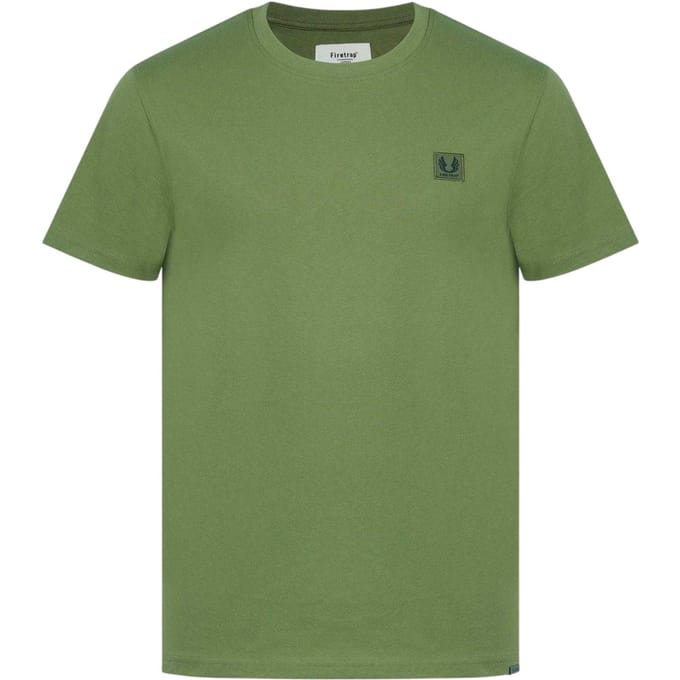 Firetrap Katoenen heren-T-shirt (Kaki Groen)