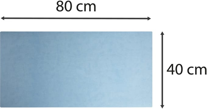 Exacompta 16x Onderlegger soepele PU tweekleurig 40x80cm - Geassorteerd - 29140E