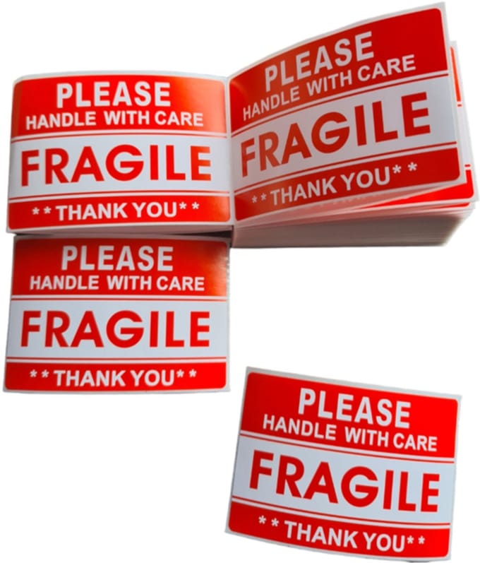 10x Sticker FRAGILE