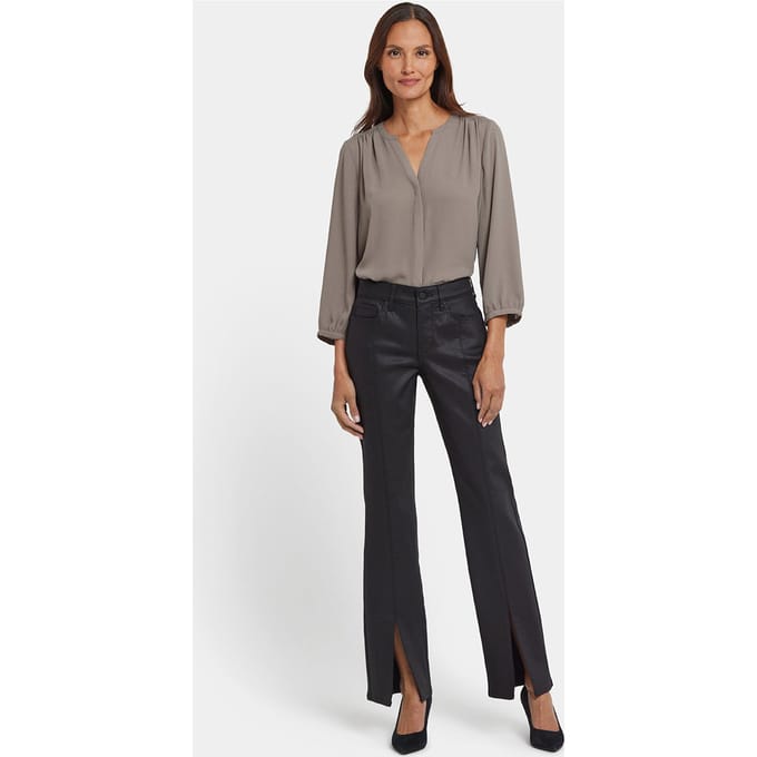 Gecoate Marilyn Straight Jeans | Zwart Gecoat