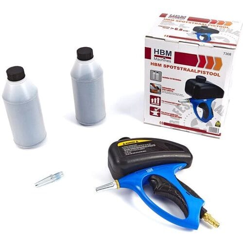HBM Spot Straalpistool inclusief 2 Kg Gritt en 2 Nozzles