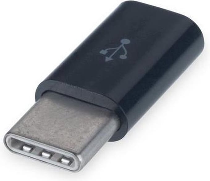 Knaak USB-C Adapter - Micro USB naar USB-C Verloopstuk - Compact - Universeel Gebruik - 1 stuks