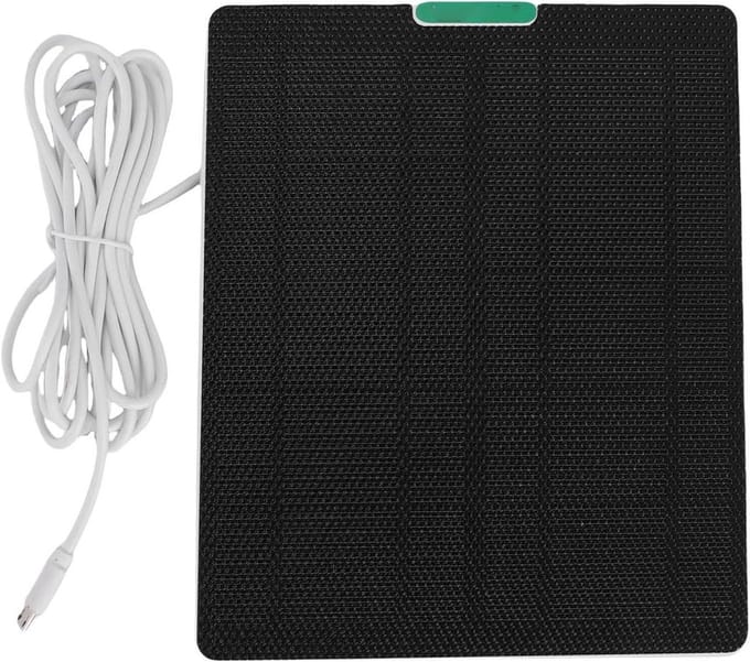 Zonnepaneel - Energie Oplader - Camera Voeden - Hoge Vermogensuitgang - 10W - Wit
