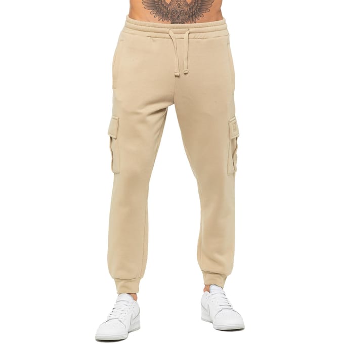 Enzo | Heren Cargo Joggers - Stone