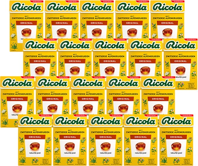 Ricola - Original Suikervrij - 20x 50g