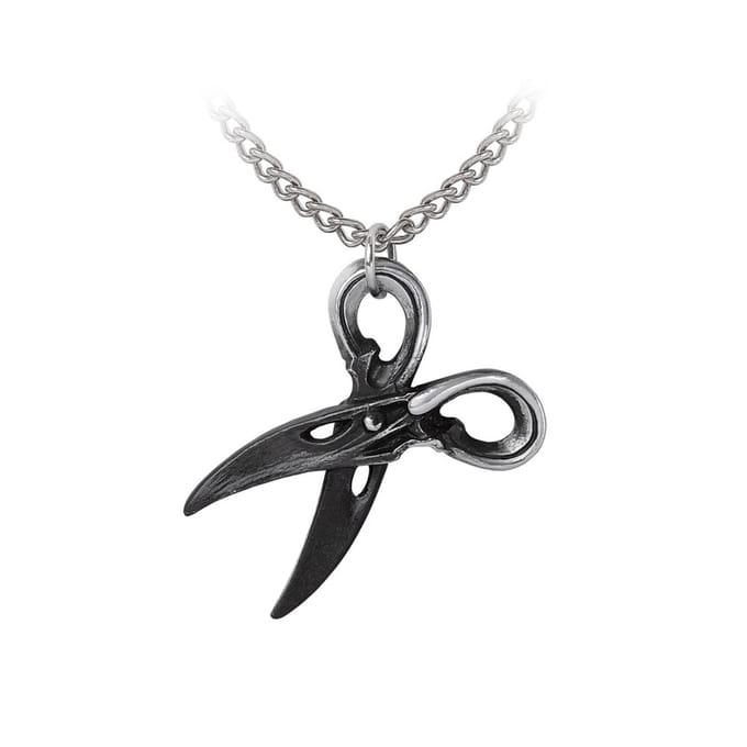 Alchemy Gothic - Gothic Halsketting - Witches Shears - zwart-zilverkleurig