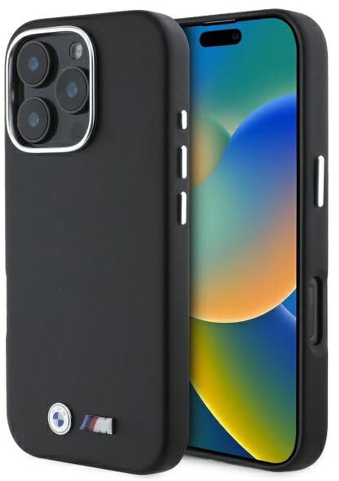 BMW Serie - Hardcase - iPhone 16 Pro Max - Zwart - Metaal
