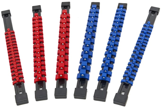 6 Delige Doppenrails Set Voor 86 Stuks 1/4, 3/8 en 1/2 inch Dopsleutels