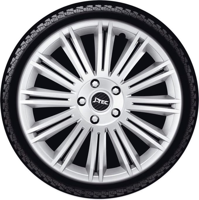 J-Tec Wieldoppen 16 inch Discovery zilver