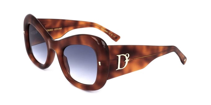 Dsquared2 D2 0137/S Beige havana 54/25/140 WOMAN Zonnebrillen