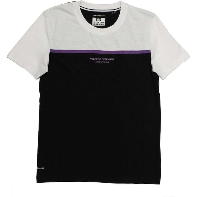 Weekend Offender Dames/Dames Studio 54 Colour Block T-shirt (Zwart, Wit)