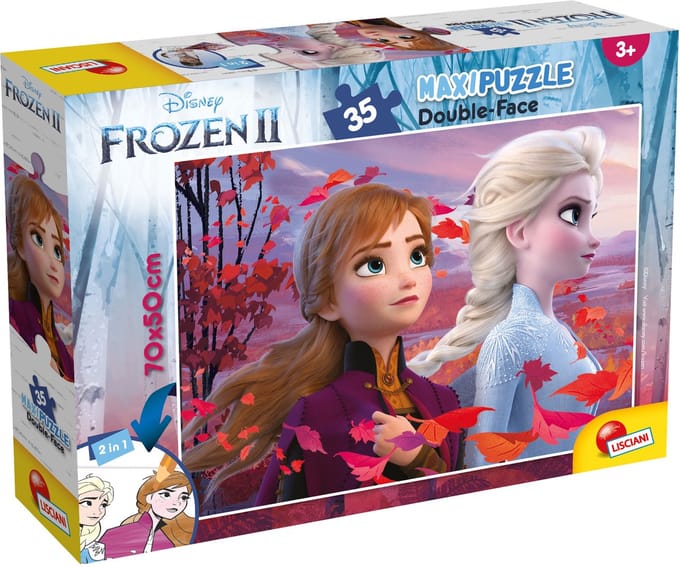 Lisciani - Frozen 2 - Double face - Puzzel Maxifloor - 35 stukjes