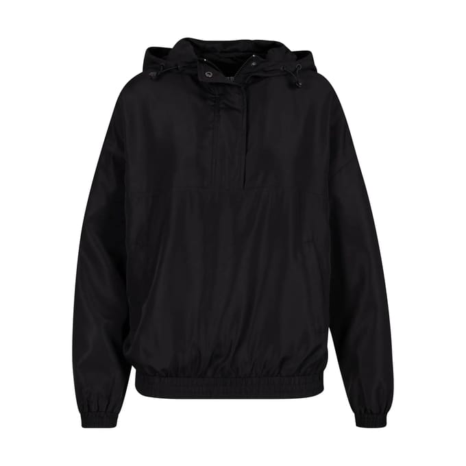 Urban Classics Ladies Recycled Oversized Pullover Jacket Tussenseizoensjas zwart S