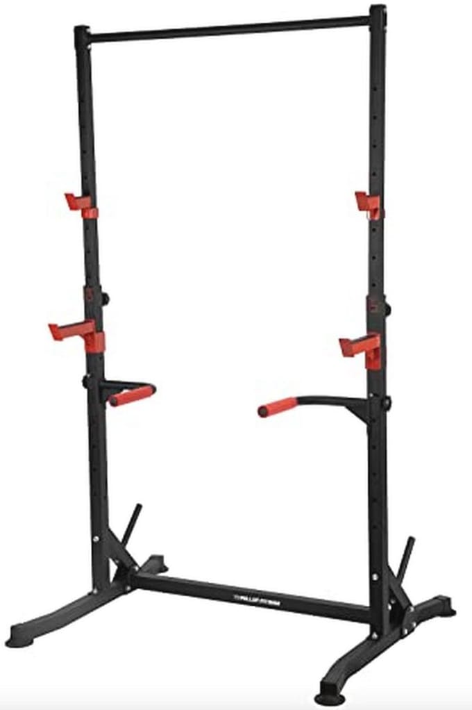 Verstelbare Squat Rack en Pull-Up Bar voor Thuis Fitness
