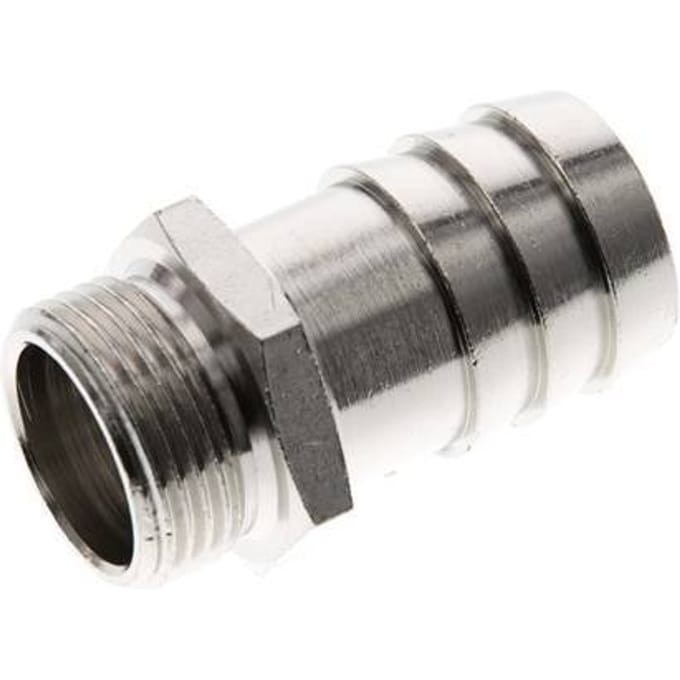 G 3/4'' Buitendraad x 25mm Vernikkeld Messing Slangpilaar 16 Bar