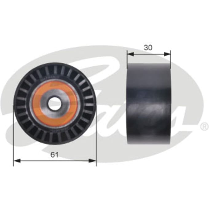 Geleiderol, distributieriem PowerGrip® GATES T42307
