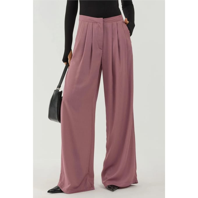 Plissé Wijde Pantalonbroek