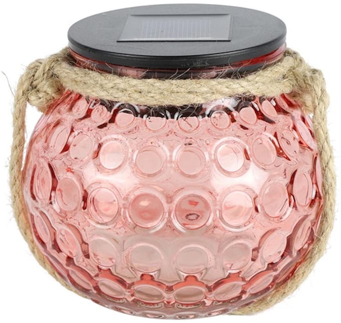 Countryfield LED solarlamp speelgoed roze - sfeervolle kinderlamp.