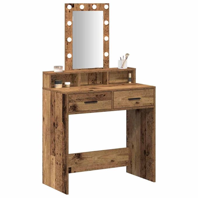 vidaXL - Kaptafel - Bruin - 79 - x - 41 - x - 140 - cm - Bewerkt - hout