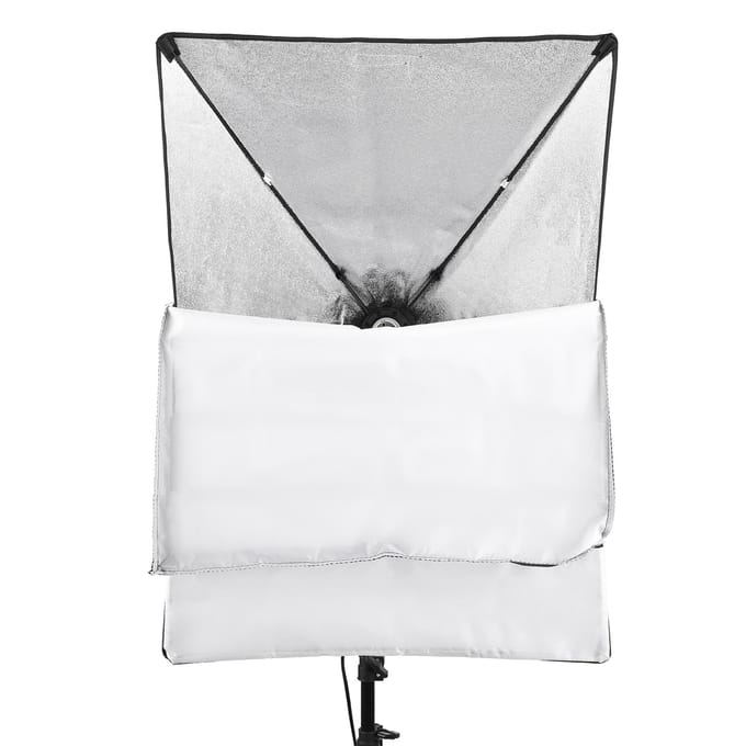 Studio Fotografie Softbox Kit met 50x70cm Softbox * 1 + 2M Metalen Statief * 1 voor Live EU Plug black