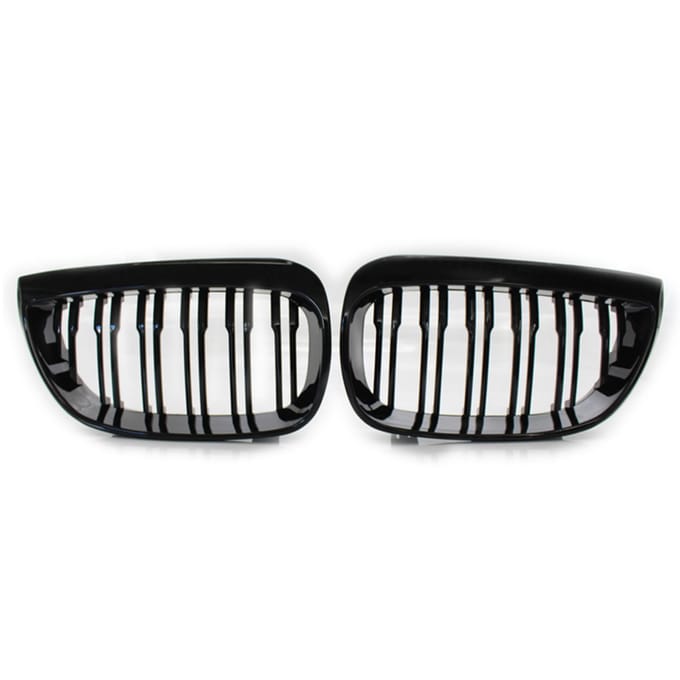 Paar Front Grille Grills Vervanging voor BMW 1 Serie E81 E87 2004-2007 Auto Styling Racing Grills zwart