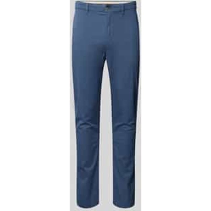 Slim fit chino van katoenmix
