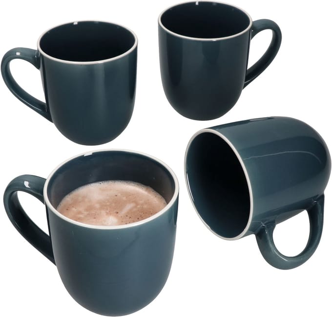 Set van 4 koffiemokken Linus Blauw - 403930