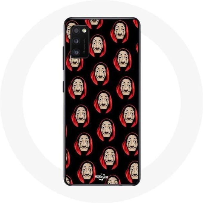 Coque - La Casa De Papel - Samsung Galaxy A41 - Noir - Souple - Masques visages