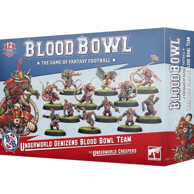 Figurine Games Workshop Blood Bowl - Team Goblin and Skaven : Underworld Denizens (x12)