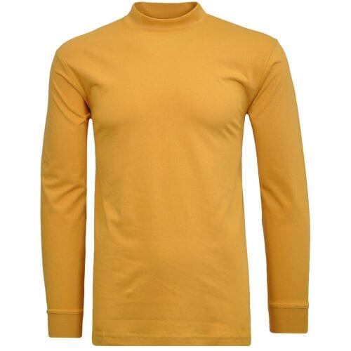 Ragman Long Sleeve Turtle T-Shirt Single Jersey Quality Pumpkin / male