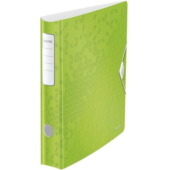Leitz Active WOW Ordner - Capaciteit van 350 A4-Vel - Rugbreedte van 65mm - Groen