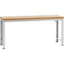 Manuflex werkbank Profi standaard, Tafelblad multiplex B 2000 x D 700, lichtgrijs