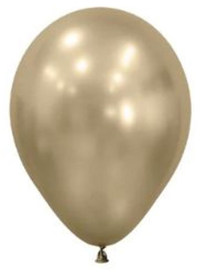 Latex ballon Sempertex 5 inch silk gold dusk - 50 stuks
