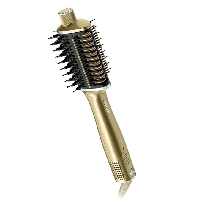 Shark Glossi 2-in-1 Warmteborstel in Goud | HT302EUGD | van SharkNinja