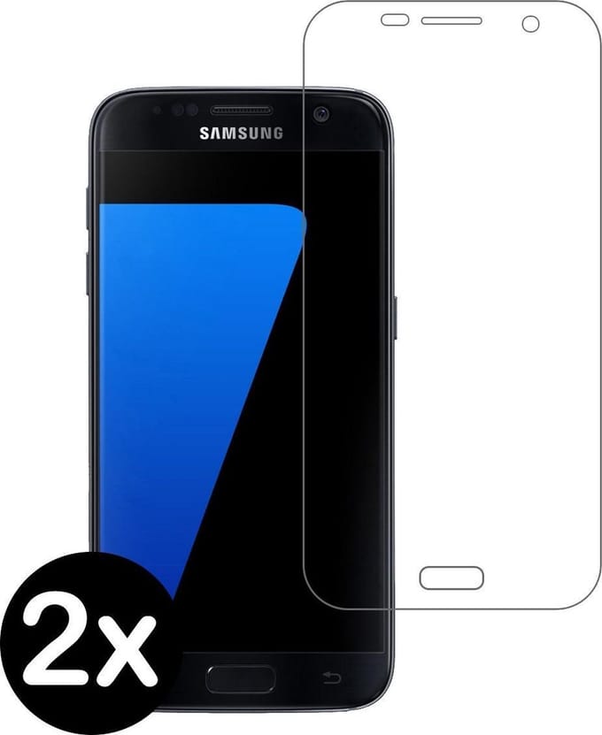 Screenprotector - 2 Stuks - Geschikt voor Samsung Galaxy S7 - Extra Sterk - Beschermglas - Gehard Glas - Tempered Glass - Screen Protector