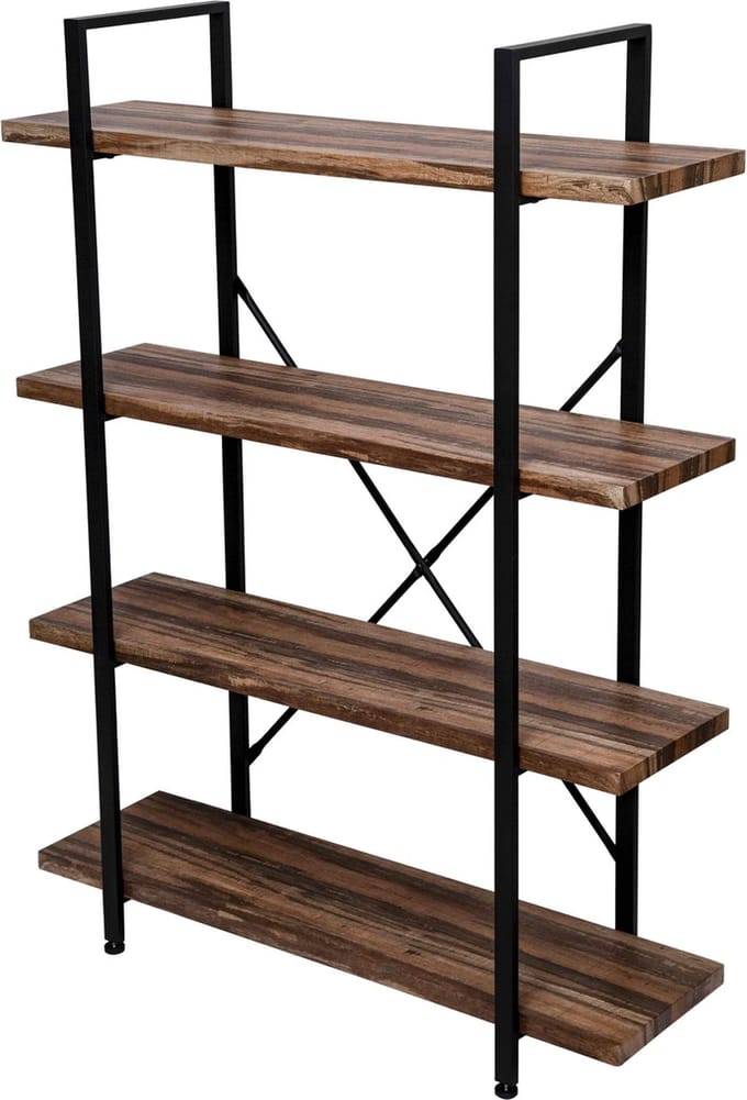 VDD Wandkast - industrieel open -  hout/metaalwart