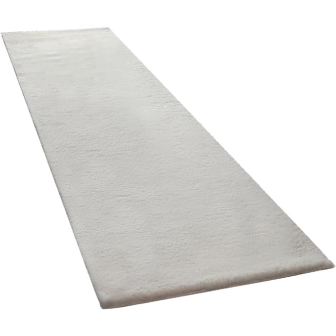 Vachtkleed Fluffy crème 80x300 cm