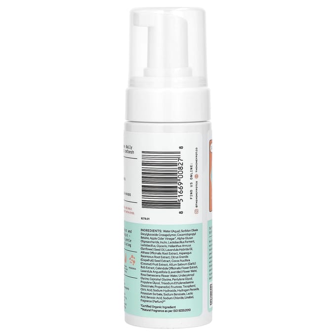 The Honey Pot Company, Probiotic Foaming Wash, 5.51 fl oz (163 ml) white
