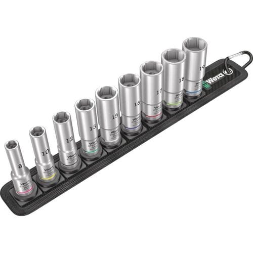 Wera 5004545001 Belt B Deep 1 9-delige Doppenset incl. houder - 3/8"
