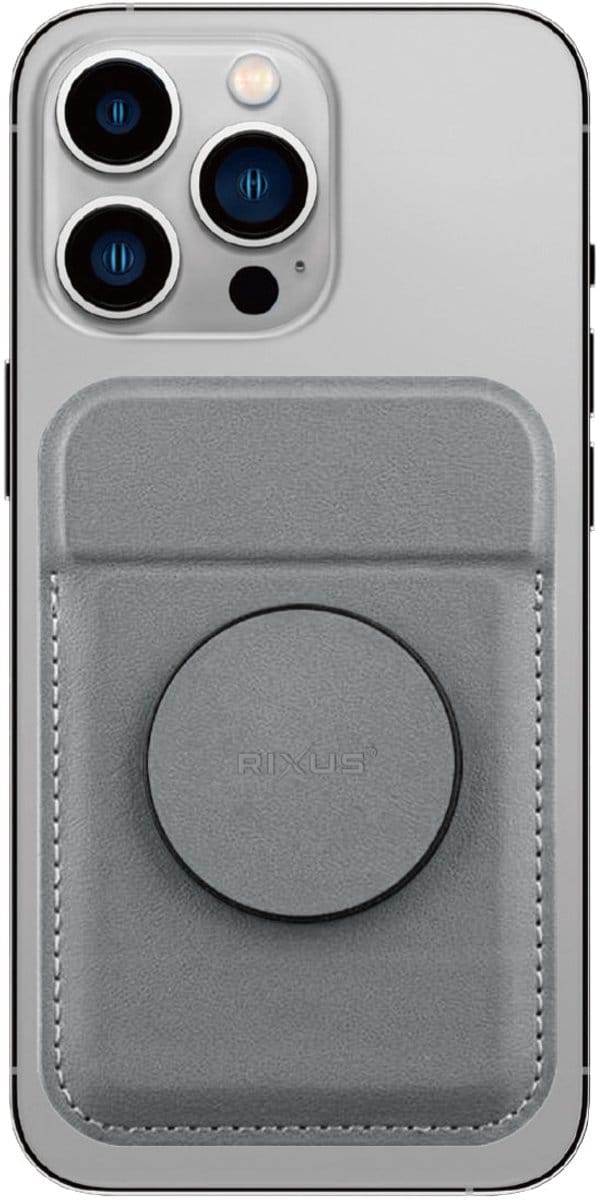Rixus RXCH20L Card Holder With MagSafe Light Gray