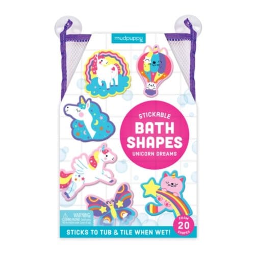Unicorn Dreams Stickable Foam Bath Shapes - Mudpuppy
