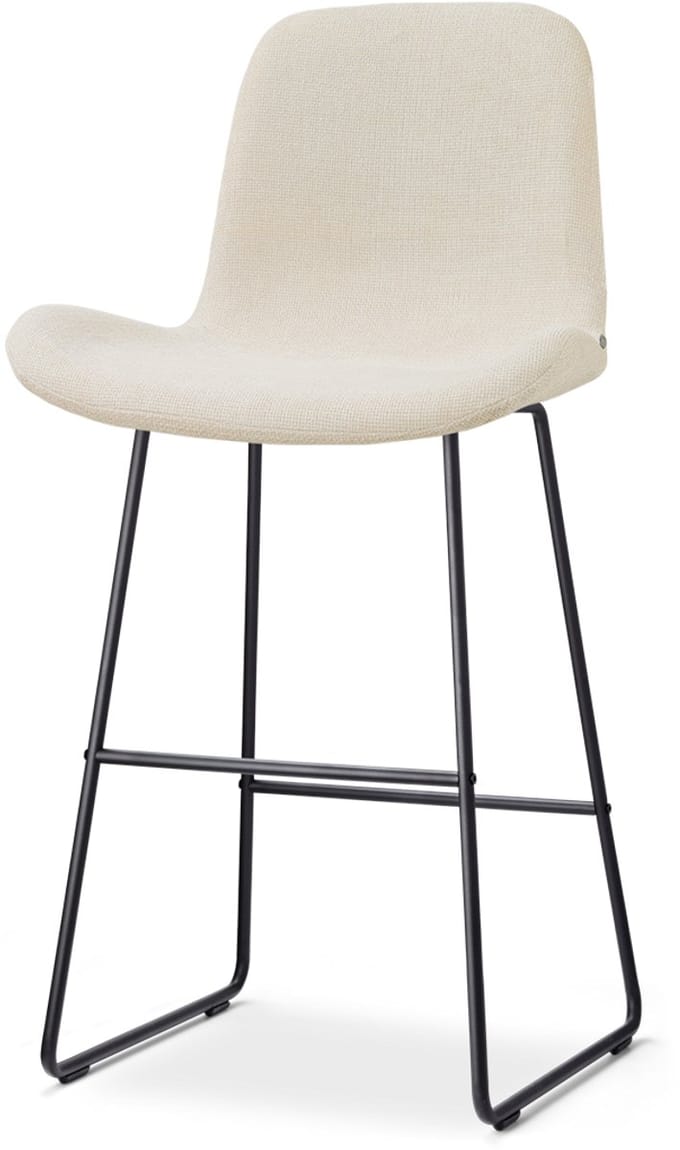 Nolon Nino-Fé barkruk cottonbeige - zwart onderstel - 75 cm