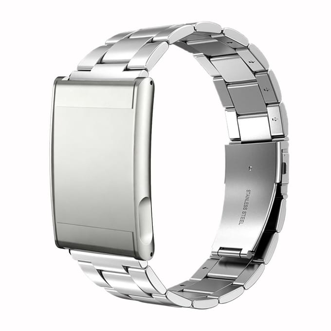 Strap-it Stalen bandje RVS geschikt voor WHOOP MG - Zilver