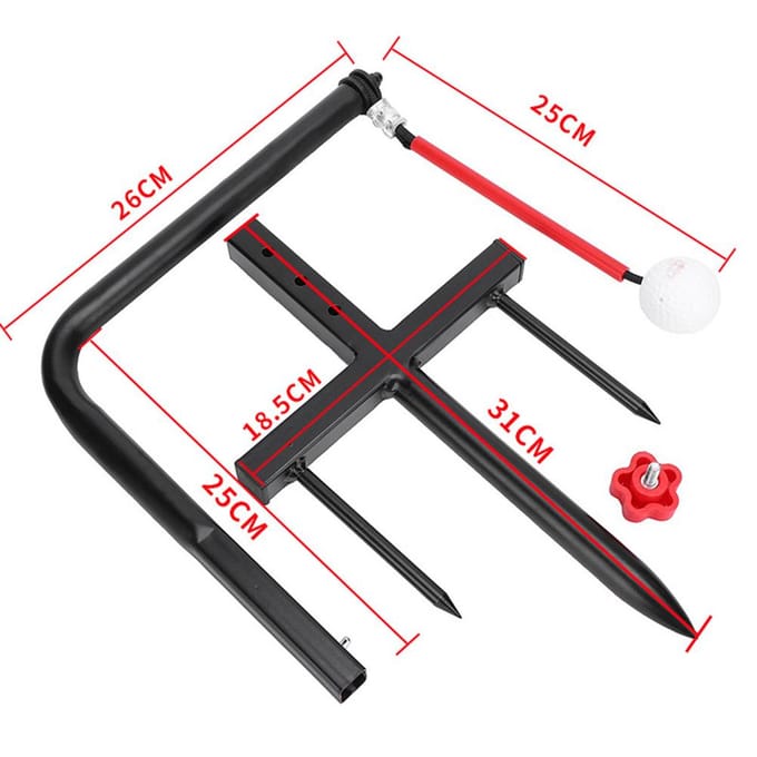 Draagbare Swing Trainer Professionele Swing Trainer Set Bal Training Chippen Slag Oefenhulpmiddel black